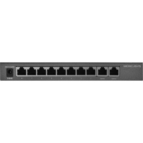 Коммутатор Mercusys MS110GMP (L2) 10x1Гбит/с 8PoE+ 111W неуправляемый