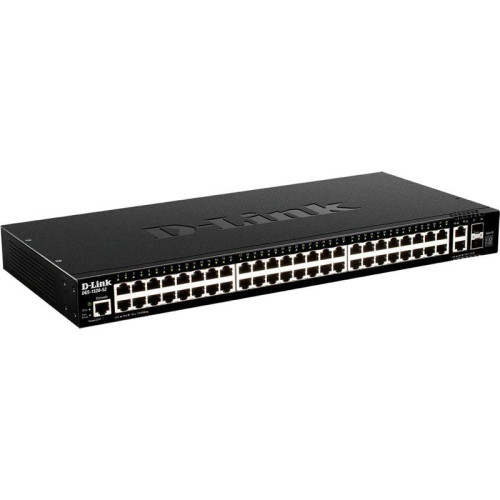 Коммутатор D-Link DGS-1520-52/A1A (L3) 48x1Гбит/с 2x10Гбит/с 2xКомбо(10GBase-T/SFP+) 2SFP+ управляемый