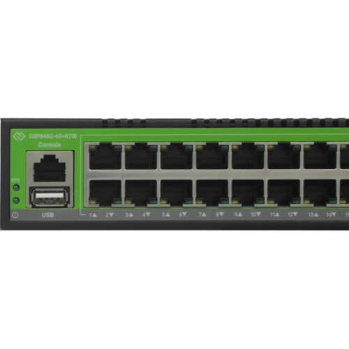 Коммутатор Digma DSP848G-6S+R700 (L3) 48x1Гбит/с 6SFP+ 700W управляемый
