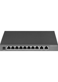 Коммутатор Mercusys MS110GMP (L2) 10x1Гбит/с 8PoE+ 111W неуправляемый