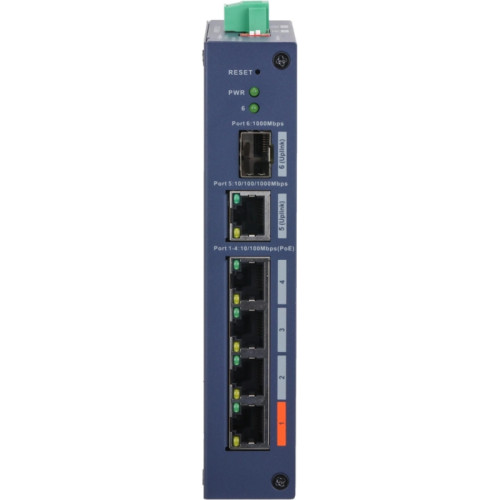 Коммутатор Dahua DH-CHS4106-4ET-60 4x100Мбит/с 1x1Гбит/с управляемый