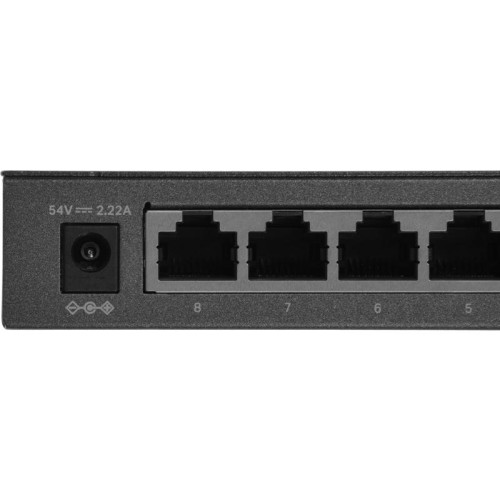 Коммутатор Mercusys MS110GMP (L2) 10x1Гбит/с 8PoE+ 111W неуправляемый