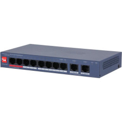 Коммутатор Dahua DH-CS4010-8ET2GT-110 (L2) 8x100Мбит/с 2x1Гбит/с 8PoE 110W управляемый
