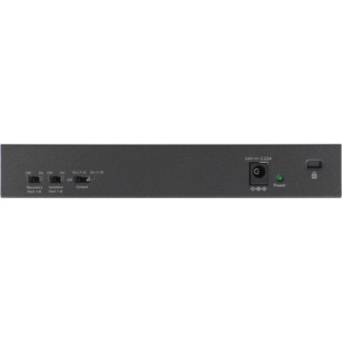 Коммутатор Mercusys MS110CMP (L2) 8x100Мбит/с 2x1Гбит/с 8PoE+ 115W неуправляемый
