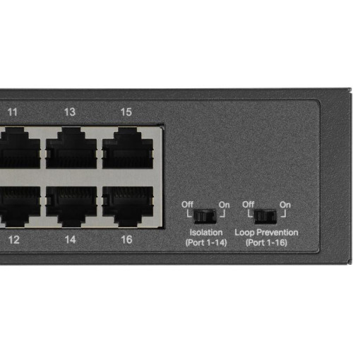 Коммутатор Mercusys MS116GS (L2) 16x1Гбит/с неуправляемый