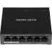 Коммутатор Mercusys MS106P (L2) 6x100Мбит/с 4PoE+ 67W неуправляемый