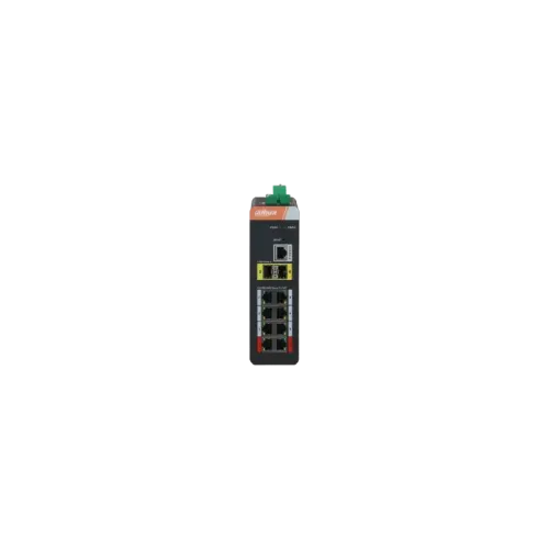 8-портовый гигабитный управляемый коммутатор с PoE промышленное исполнение , Порты: 8 RJ45 10/100/1000Мбит/с (PoE/PoE+/Hi-PoE/IEEE802.3bt) 2 SFP 1000Мбит/с (uplink); мощность PoE: порты 12 до 90Вт порты 38 до 30Вт суммарно до 120Вт; PoE watchdog передача 