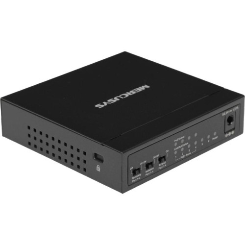 Коммутатор Mercusys MS106P (L2) 6x100Мбит/с 4PoE+ 67W неуправляемый