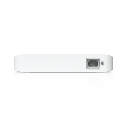 Коммутатор/ UniFi Pro 8 PoE has 8 ports (6 PoE+, 2 PoE++), 120W total PoE, 56 Gbps switching