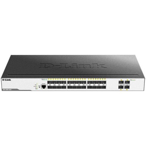 Коммутатор D-Link DGS-3000-28XS/B1A (L2) 24SFP 4SFP+ управляемый