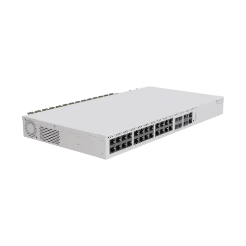 Коммутатор MikroTik CRS326-4C+20G+2Q+RM (L3) 1x100Мбит/с 20x2.5Гбит/с 4xКомбо(10GBase-T/SFP+) 2xQSFP+ управляемый