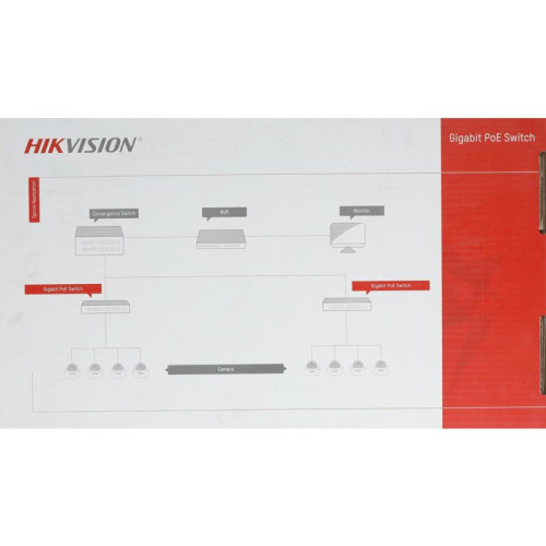 Коммутатор Hikvision DS-3E0526P-E 25x1Гбит/с 1SFP 24PoE+ 270W неуправляемый