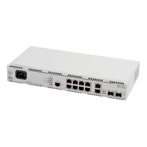 Ethernet-коммутатор MES2308R, 8 портов 10/100/1000 Base-T, 2 комбо-порта 10/100/1000 Base-T/100/1000 Base-X (SFP), L3, 220V AC