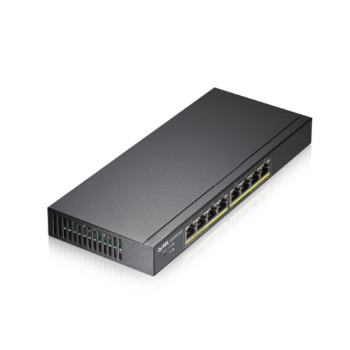 Коммутатор/ Zyxel GS1900-8HP Smart L2 PoE+ Switch , 8xGE PoE+, Desktop, Silent, Budget PoE 70W Коммутатор/ Zyxel GS1900-8HP Smart L2 PoE+ Switch , 8xGE PoE+, Desktop, Silent, Budget PoE 70W