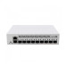 Коммутатор/ CRS310-1G-5S-4S+IN Cloud Router Switch with 800 MHz CPU, 256 MB RAM, 4xSFP+, 5xSFP cages, 1xGBit LAN port, RouterOS L5, desktop case, rackmount ears, PSU
