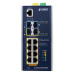 коммутатор/ PLANET IGS-6325-8UP2S2X IP30 DIN-rail Industrial L3 8-Port 10/100/1000T 802.3bt PoE + 2-port 1G/2.5G SFP + 2-Port 10G SFP+ Full Managed Switch (-40 to 75 C, 8-port 95W PoE++, 802.3bt/PoH/Force modes, dual redundant power input on 48~56VDC term