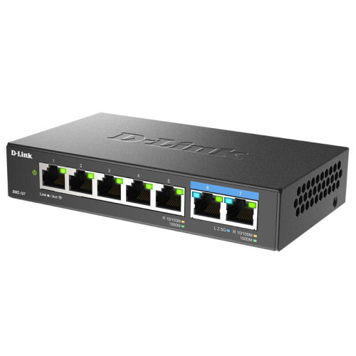 Коммутатор/ Коммутатор, 5x1000Base-T, 2x2.5GBase-T, корпус металл