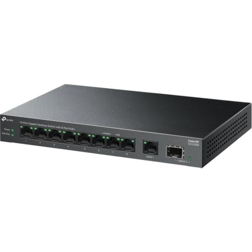 Коммутатор/ 10-Port Gigabit Desktop Switch with 8-Port PoE+