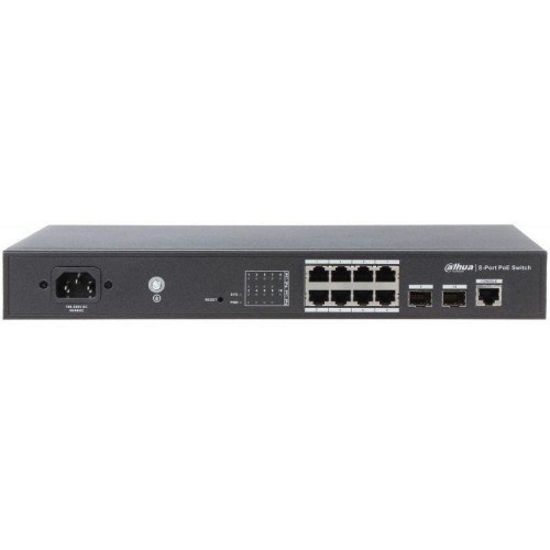Коммутатор Dahua DH-PFS4210-8GT-150 (L2) 8x1Гбит/с 2SFP 8PoE+ 150W управляемый
