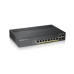ZYXEL GS1920-8HPv2 Hybrid Smart switch PoE+ ZYXEL Nebula Flex, 8xGE PoE+, 2xCombo (SFP/RJ-45), silent (fanless), budget PoE 130W, Standalone / cloud management ZYXEL GS1920-8HPv2 Hybrid Smart switch PoE+ ZYXEL Nebula Flex, 8xGE PoE+, 2xCombo (SFP/RJ-45), silent (fanless), budget PoE 130W, Standalone / cloud management