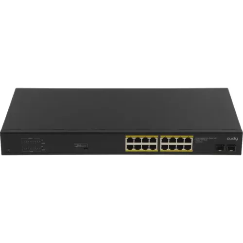 Коммутатор/ 16-Port Gigabit PoE+ Switch with 2 Gigabit SFP ports 200W Коммутатор/ 16-Port Gigabit PoE+ Switch with 2 Gigabit SFP ports 200W