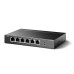 Коммутатор/ 4-port 10/100 Mbit / s unmanaged PoE + switch with 2 10/100 Mbit/s Uplink ports, metal case, desktop installation, 4 802.3 af/at PoE+ ports, 2 10/100 Mbit/s Uplink ports