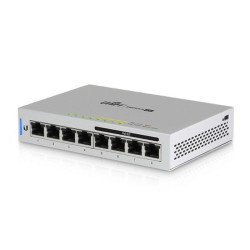 Коммутатор Ubiquiti UniFi Switch 8-60W  US-8-60W  PoE-коммутатор, 8х 1G RJ45, раздача 15.4 Вт, (026188)