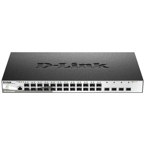 Коммутатор D-Link DGS-1210-28XS/ME/B2A Управляемый L2 коммутатор с 24 портами 100/1000Base-X SFP и 4 портами 10GBase-X SFP+