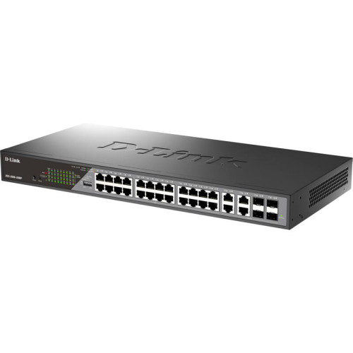 Сетевой коммутатор/ Smart L2 Surveillance Switch 24х1000Base-T PoE, 4xCombo 1000Base-T/SFP, PoE Budget 370W, Long-range PoE up to 250m Сетевой коммутатор/ Smart L2 Surveillance Switch 24х1000Base-T PoE, 4xCombo 1000Base-T/SFP, PoE Budget 370W, Long-range PoE up to 250m