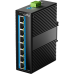 Промышленный коммутатор/ 8-Port 10/100M Aluminum Industrial PoE+ Switch, 8 10/100M Ports, 802.3at/af, Din-rail design, Power supply: DC 9.6~57V work temperature:-40°C-75°C, Power Adapter Not Included