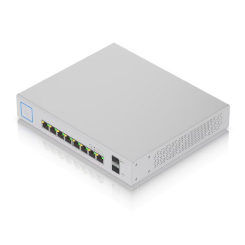 Коммутатор/ Ubiquiti UniFi Switch 8-150W a fully managed, 10-port Gigabit PoE+ switch with a 150W power budget