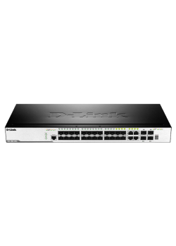 Коммутатор D-Link DGS-3000-28SC/A1A Управляемый стекируемый коммутатор 2 уровня с 20 портами 100/1000Base-X SFP, 4 комбо-портами 10/100/1000Base-T/SFP и 4 портами 10GBase-X SFP+, RTL {3} (411137)