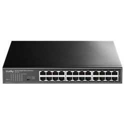 Коммутатор CUDY 24-Port Gigabit Metal Switch 24-Port Gigabit Switch, 24 Gigabit RJ45 Ports, IGMP Snooping, Loop Detection/Prevention, 802.1p/DSCP QoS, Switch/VLAN/Extend working mode DIP switch, Rack-mountable Steel Case, Power Saving, Plug & Play, Rack-M