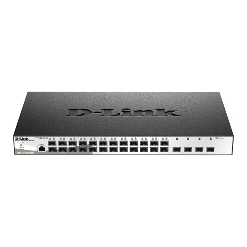 Коммутатор/ DGS-1210-28XS/ME/B2A Managed L2 Metro Ethernet Switch 24x1000Base-X SFP, 4x10GBase-X SFP+, CLI, RJ45 Console, RPS