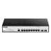 Коммутатор/ DGS-1210-10/ME/B Managed L2 Metro Ethernet Switch 8x1000Base-T, 2x1000Base-X SFP, Surge 6KV, CLI, RJ45 Console, RPS, Dying Gasp