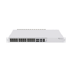Коммутатор MikroTik CRS326-4C+20G+2Q+RM (L3) 1x100Мбит/с 20x2.5Гбит/с 4xКомбо(10GBase-T/SFP+) 2xQSFP+ управляемый
