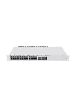 Коммутатор MikroTik CRS326-4C+20G+2Q+RM (L3) 1x100Мбит/с 20x2.5Гбит/с 4xКомбо(10GBase-T/SFP+) 2xQSFP+ управляемый