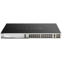 Коммутатор/ Managed L3 Stackable Switch 24x1000Base-X SFP, 2x10GBase-T, 4x10GBase-X SFP+, CLI, 1000Base-T Management, RJ45 Console, USB, RPS, Dying Gasp