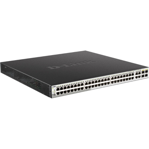 Коммутатор/ DGS-1210-52MP/F Smart L2 Switch 48х1000Base-T PoE, 4хCombo 1000Base-T/SFP, PoE Budget 370W, Compact CLI Коммутатор/ DGS-1210-52MP/F Smart L2 Switch 48х1000Base-T PoE, 4хCombo 1000Base-T/SFP, PoE Budget 370W, Compact CLI