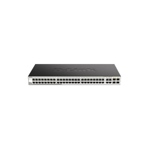 Коммутатор/ DGS-1210-52MP/F Smart L2 Switch 48х1000Base-T PoE, 4хCombo 1000Base-T/SFP, PoE Budget 370W, Compact CLI