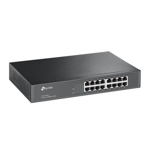 Коммутатор/ 16-port 10/100M Switch, 16 10/100M RJ45 ports, 13-inch steel case