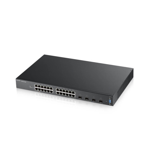 Коммутатор/ ZYXEL XGS2210-28, 24 port Gigabit L2 managed switch, 4x 10G