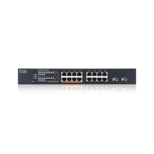 Коммутатор/ Multigigabit Smart L3 Lite switch Zyxel NebulaFlex XMG1915-18EP, rack 19