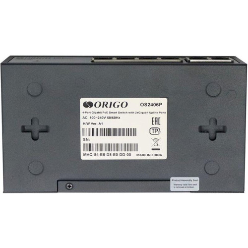 Коммутатор/ Smart Managed L2 PoE Switch 4 x 1000Base-T PoE+, 2 x 1000Base-T, PoE-60W budget