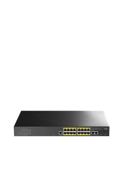 Коммутатор/ 16-Port Layer 2 Managed Gigabit PoE+ Switch with 2 Uplink Gigabit Ports and 2 Gigabit SFP Slots, 200W