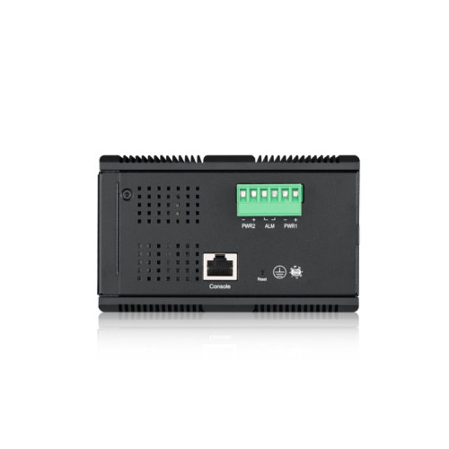 Коммутатор/ ZYXEL RGS200-12P, 12 Port managed PoE Switch, 240 Watt PoE, DIN Rail, IP30, 12-58V DC