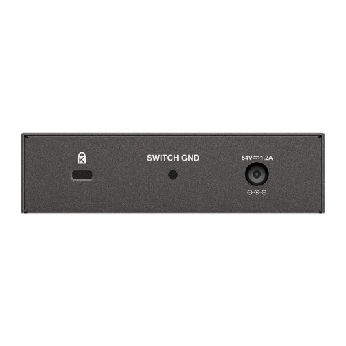 Коммутатор/ Неуправляемый PoE-коммутатор, 5x1000Base-T (4x1000Base-T PoE), PoE-бюджет 60 Вт, корпус металл