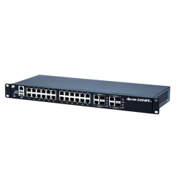 22xGE (RJ-45), 2xGE Combo (RJ-45 / SFP), 4x10G (SFP+); AC+AC; исполнение 19'', стекируемый