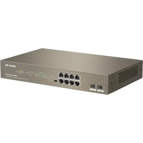 Неуправляемый PoE коммутатор с 8 Гигабитными портами PoE и 2 SFP портами. Неуправляемый PoE коммутатор с 8 Гигабитными портами PoE и 2 SFP портами.