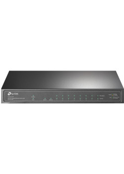 Коммутатор/ 8-port gigabit Unmanaged PoE+ Switch with 1 Gigabit RJ-45 + 1 SFP uplink ports, desktop mount, 8 802.3af/at compliant  PoE+ ports, 1 Gigabit RJ-45 + 1 SFP uplink ports